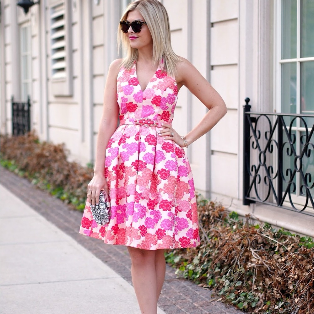 Embroidered Eliza J dress